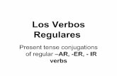 Los verbos regulares en presente