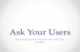 Ask your users