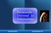 Declaración universal del voluntariado.
