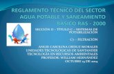 UTS Tecnología en recursos ambientales -  RAS 2000 TÍTULO C - FILTRACIÓN