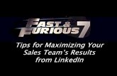 Tips for Maximizing Your Sales Team's Results on LinkedIn