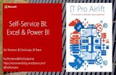 Self-Service BI: Excel & Power BI - Microsoft ITPro AirLift - 20150122