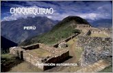Peru Ruinas De Choquequirao