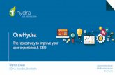 The fastest way to improve your user experience & SEO One Hydra