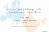 Technology Transfer between Europe and India