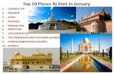 Top 10 Places to Visit in January