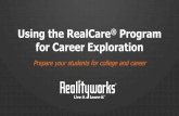 Using the RealCare® Program for Career Exploration