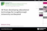 18 years developing educational technology at Loughborough University and beyond