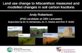 EGU 2014 - Andy Robertson - Fractionating soil below Miscanthus