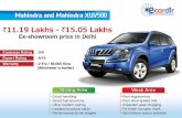 Mahindra and Mahindra XUV500 Prices, Mileage, Reviews and Images at Ecardlr
