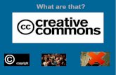 Presentation of Creative Commons License