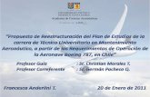 Propuesta de Reestructuración del Plan de Estudios de la carrera de Técnico Universitario en Mantenimiento Aeronáutico, a partir de los Requerimientos de Operación de la Aeronave