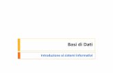 Basi di Dati - A1 - Introduzione alle basi di dati