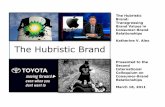 The hubristic brand transgressing brand values in consumer brand