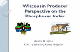 Wisconsin Producer Perspective on the Phosphorus Index