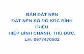 DU AN THU DUC, BAN DAT NEN KDC HIEP BINH CHANH GIA RE - 0907085725