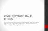 Tema 10 (1ª parte) CINQUECENTO EN ITALIA: Arquitectura y Escultura