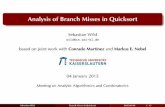 Analysis of branch misses in Quicksort