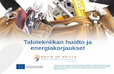BUILD UP Skills Finland - 9 Talotekniikan huolto ja energiakorjaukset
