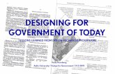 Designing for Government of Today