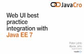 JavaCro'15 - Web UI best practice integration with Java EE 7 - Peter Lehto