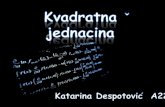 Kvadratna jednacina i kvadratna funkcija - Despotović Katarina