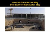 Construction Joints Sealing - Dual Seal Swellable Water-Stop