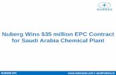 Nuberg Wins $35m EPC Contract for Saudi Arabia Chemical Plant