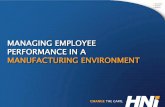 Managing employee performance in a manufacturing environment