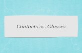 Contact Lenses vs Eyeglasses