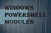 Windows power shell modules presentacion benito y oswaldo