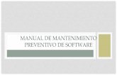 Manual de mantenimiento preventivo de software