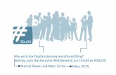 Der 30u30-Wettbewerb zum Thema Digitalisierung. Gruppe 12.