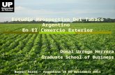 Estudio prospectivo del tabaco argentino en el comercio