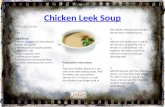 Chicken leek soup