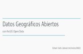 Datos Geográficos Abiertos con ArcGIS Open Data