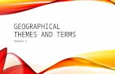 Geographical Themes and Terms