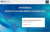 RT15 Berkeley | ePHASORsim: Real-time transient stability simulation tool - OPAL-RT