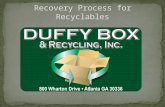 Recovery Process For Recyclables