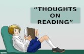 Thoughts on Reading (Developmental Reading 1)