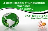 3 Best Models of Briquetting Machines to outlay Biomass Briquettes