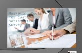 Marketing Tools for Customer satisfaction Survey