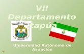 Presentacion VI Departamento de Itapua