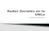 Redes sociales en la Unlu   - Reunión 1