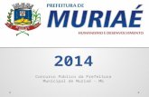 Concurso Público da Prefeitura de Muriaé - MG