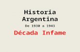 Historia argentina decada infame