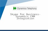Dynamics CRM - Skype for business integration