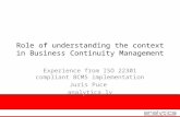 BCMS and understanding the organization