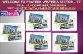 Prateek Wisteria Resale Apartments || Sector 77 Noida Ready To Move in Flats