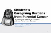 Children's Caregiving Burdens from Parental cancer